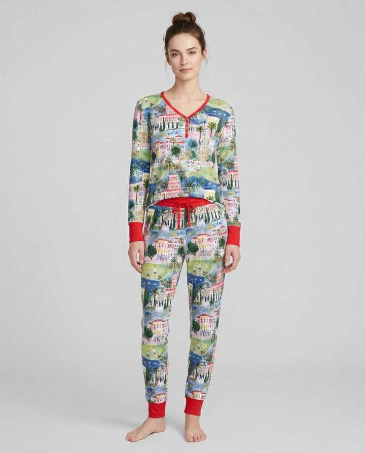 Vorlage Bambus Damen Pyjama Set