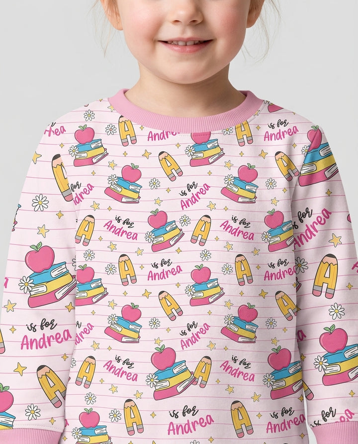 Sudadera de cuello redondo de bambú con plantilla personalizada
