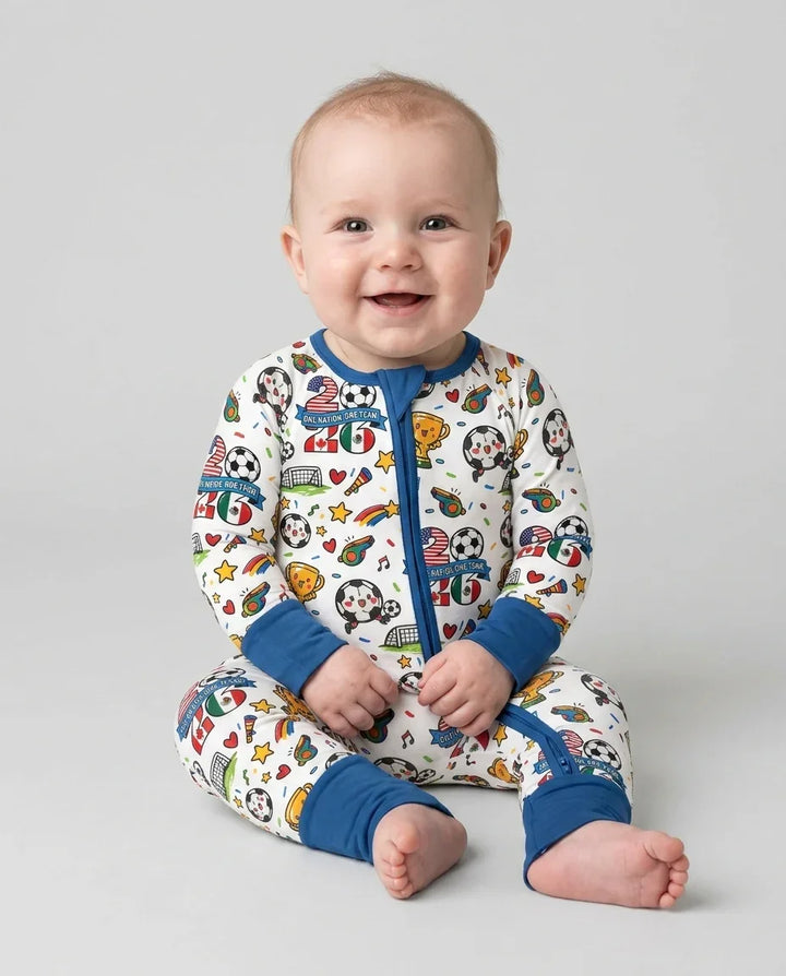Soccer Fever 2026 Family Matching Bamboo Convertible Zippy
