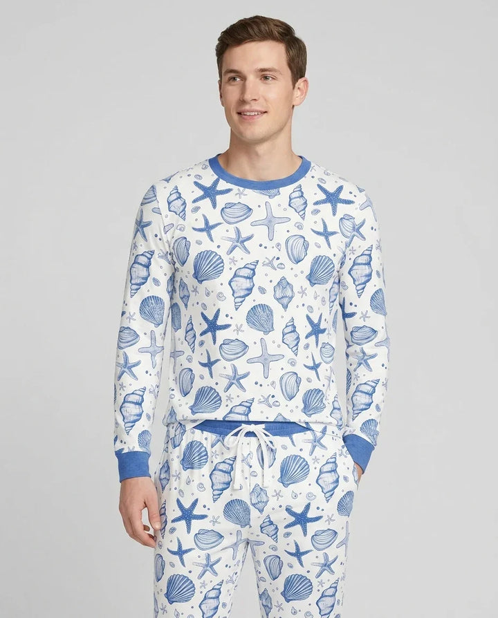 Coastal Charm Family Matching Bamboo Men's Pajama Set