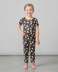 Little Ghosts Bamboo Two Piece Short Sleeve Pajama Set For Haloween