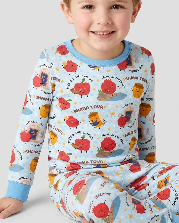 Sweet Sacred Moments Family Matching Bamboo Two Piece Long Sleeve Pajama Set