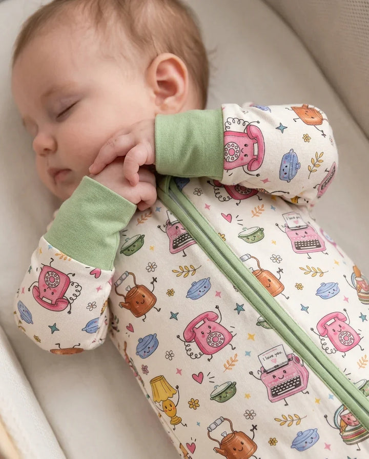 Gerippte Babykleidung mit individuellem Foto - Weich &amp; Skizzenhaft