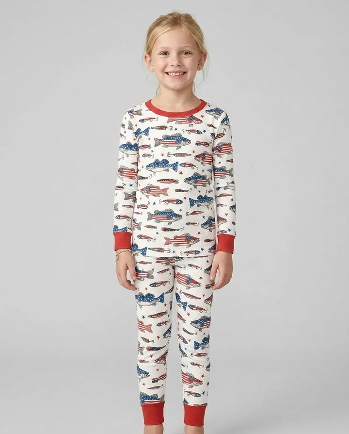 Conjunto de pijama de dos piezas de bambú de manga larga