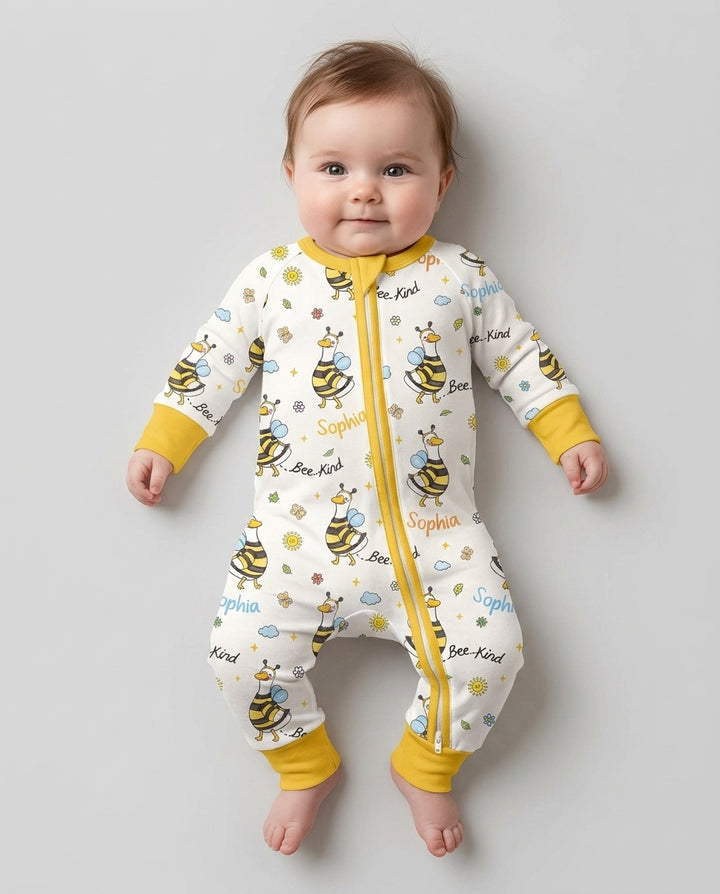 Custom Name Bee Kind The Goose Bamboo Convertible Zippy