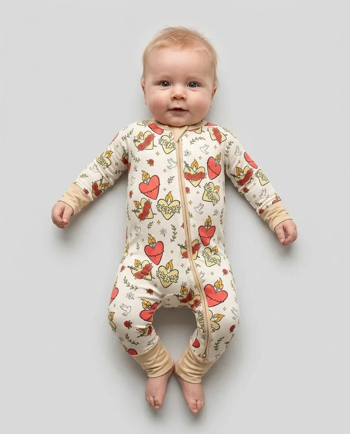 Gerippte Babykleidung mit individuellem Foto - Weich &amp; Skizzenhaft