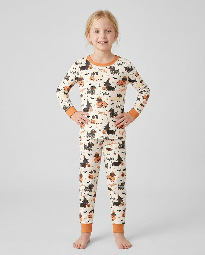 Conjunto de pijama de dos piezas de bambú con mangas largas, plantilla PERSONALIZADA