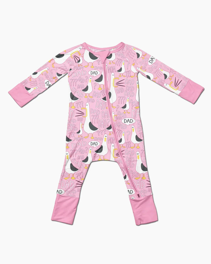 Funny Seagull DAD Bamboo Convertible Zippy