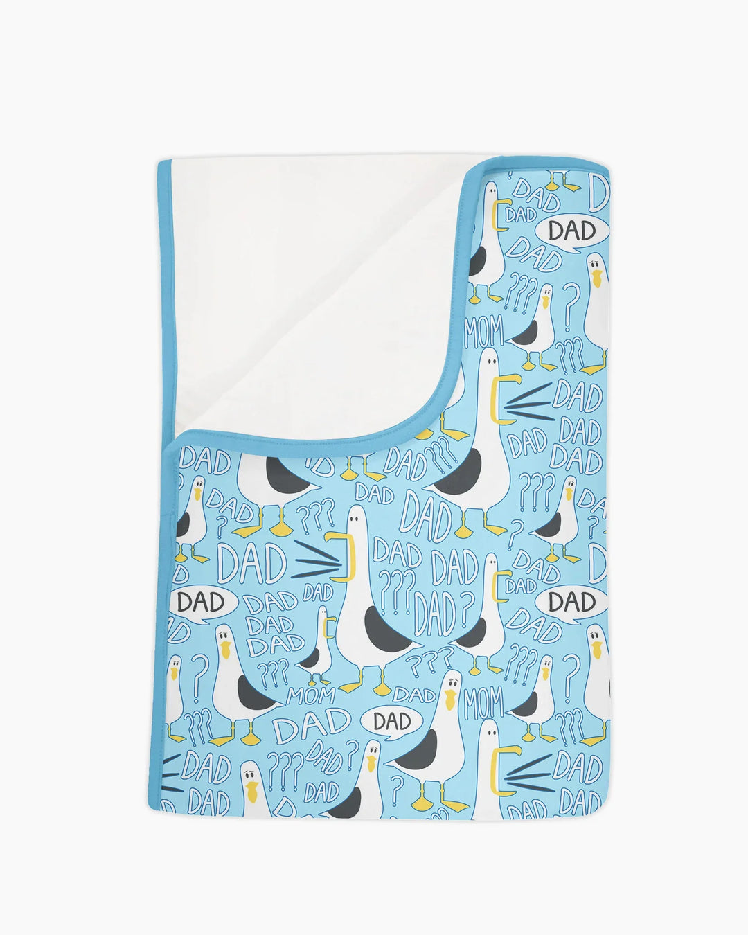 Funny Seagull DAD Bamboo Blanket