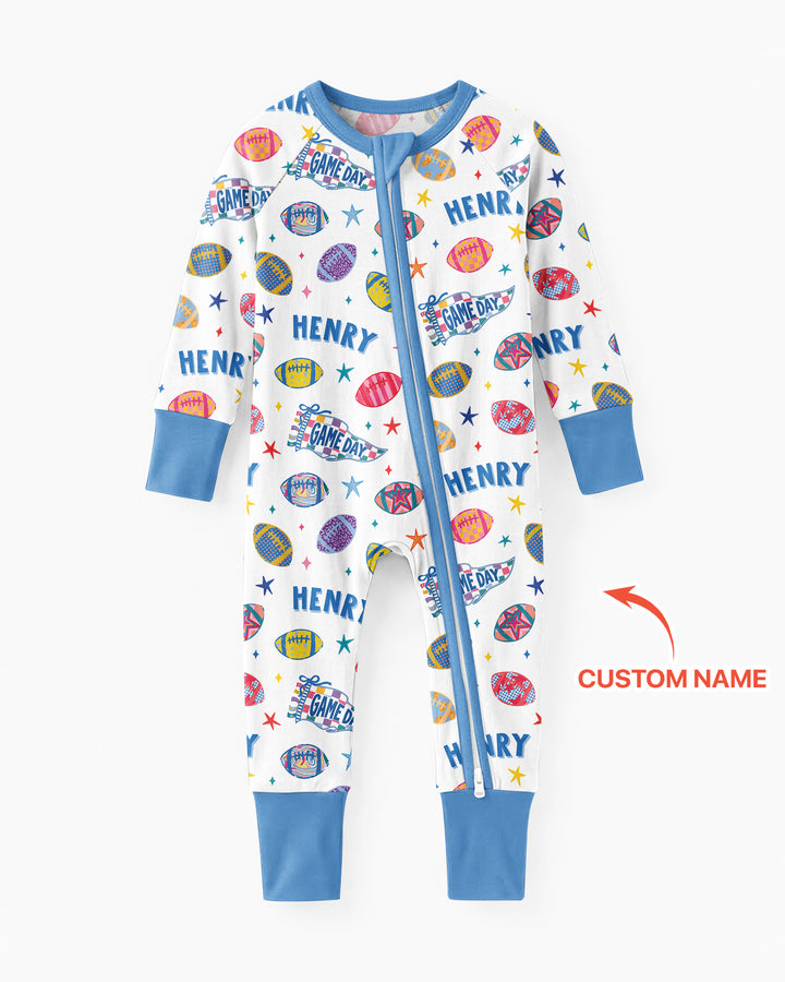 Custom Name Game day Bamboo Convertible Zippy