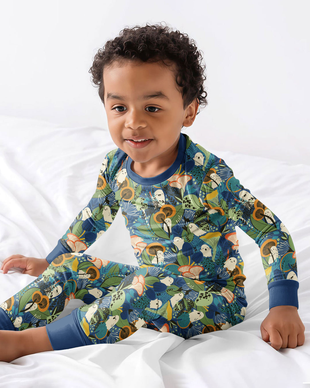 Ghost Forest Bamboo Two Piece Long Sleeve Pajama Set