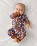 Bat Pumpkin Floral Halloween Bamboo Convertible Zippy