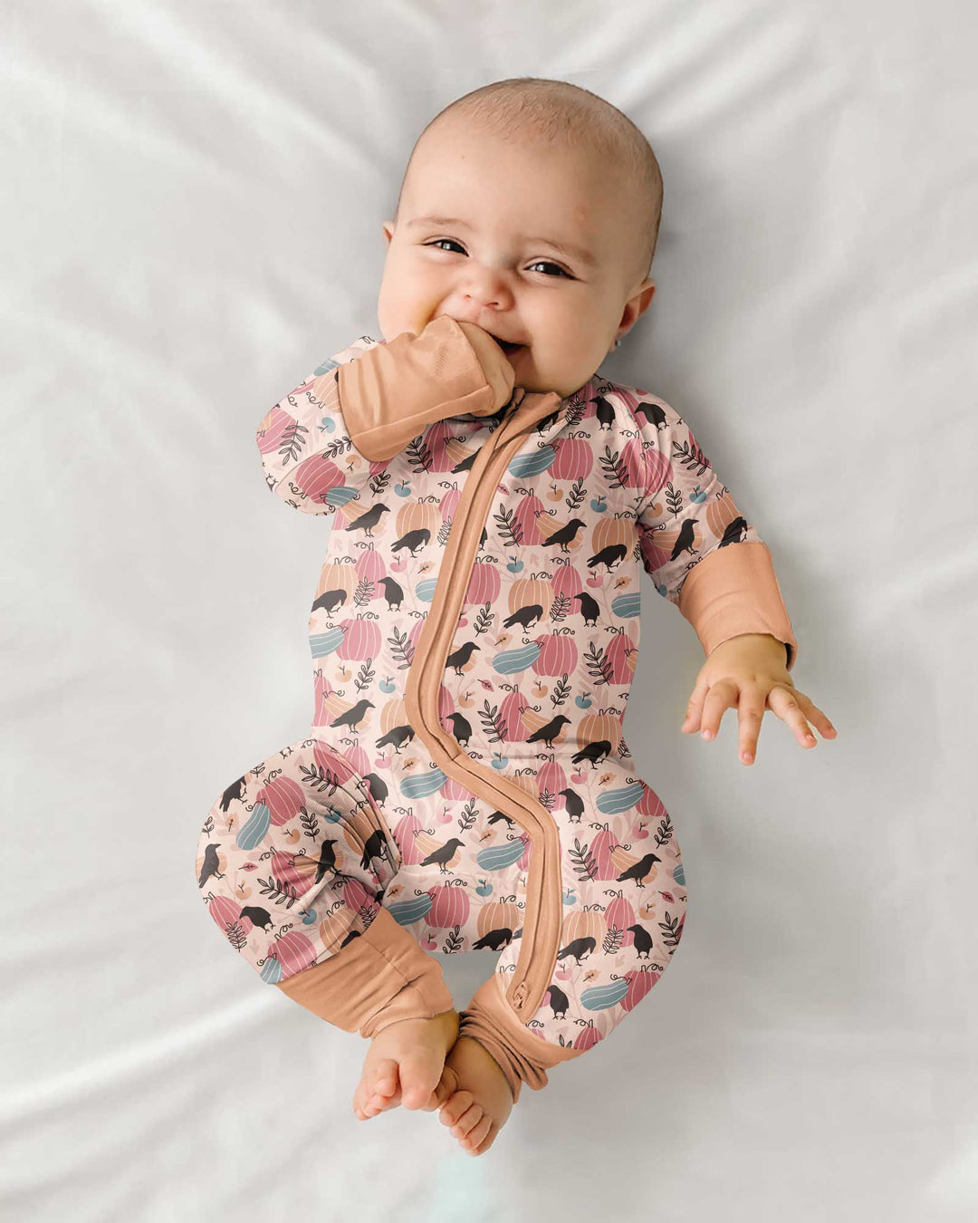 Pastel Pumpkin Patch Bamboo Convertible Zippy