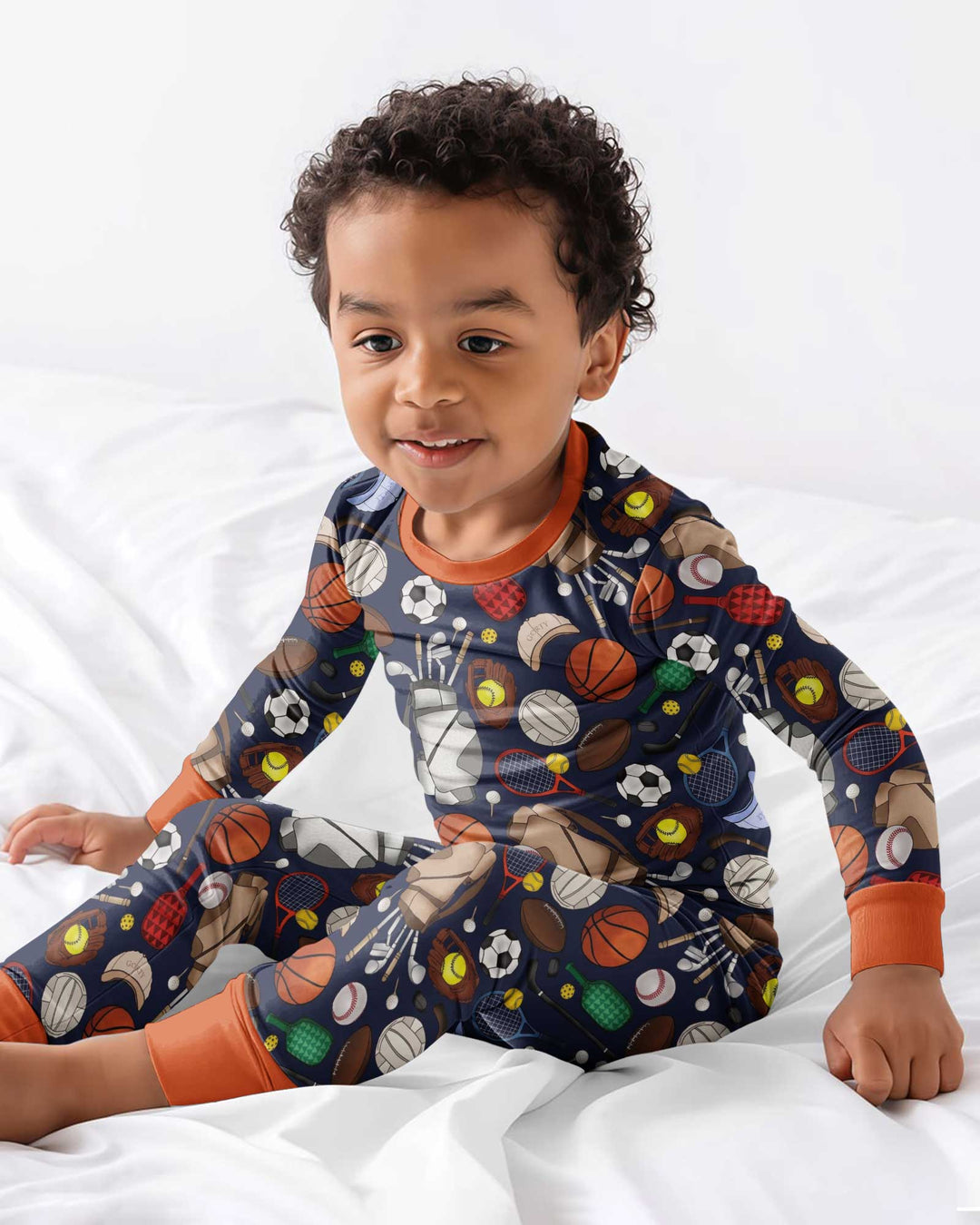 Sports Equipment Bamboo Two Piece Long Sleeve Pajama Set