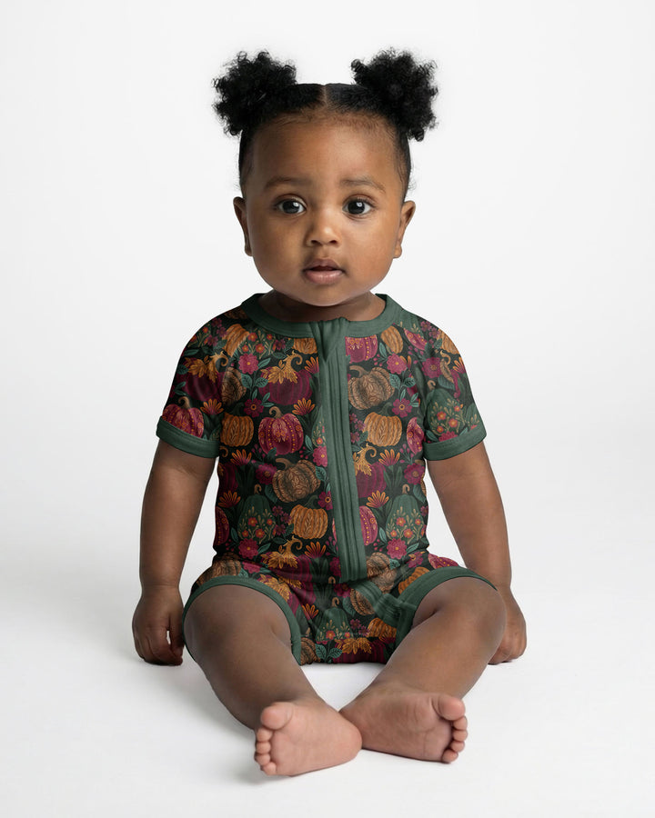 Velvet Pumpkins Bamboo Shorty Zippy