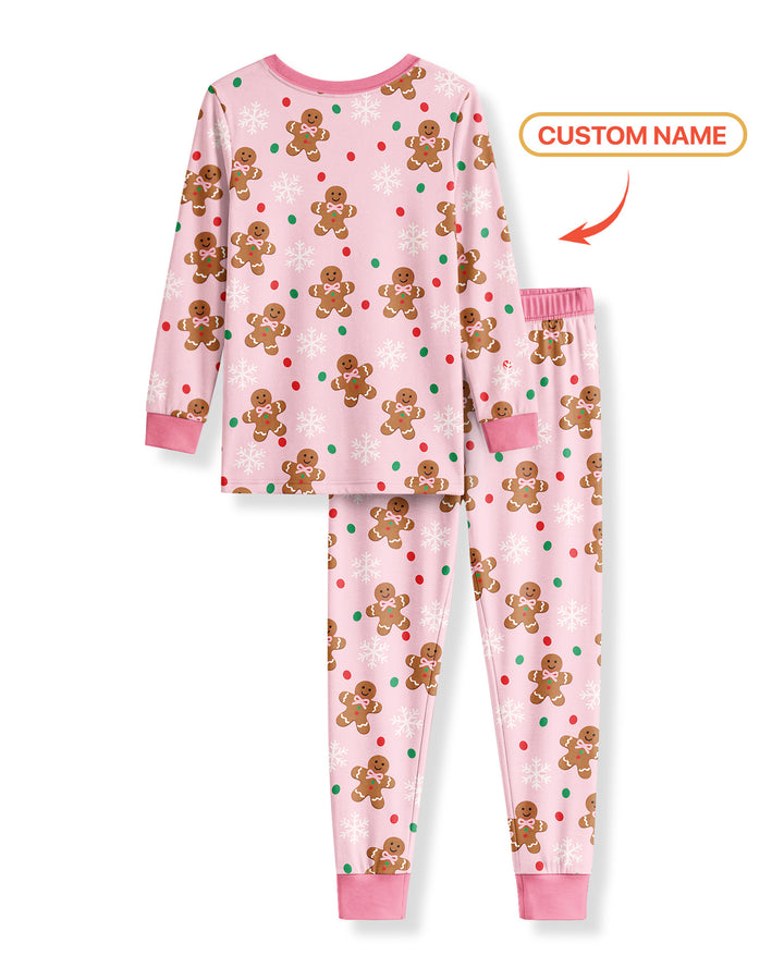 Custom Name My First Christmas  Bamboo Two Piece Long Sleeve Pajama Set