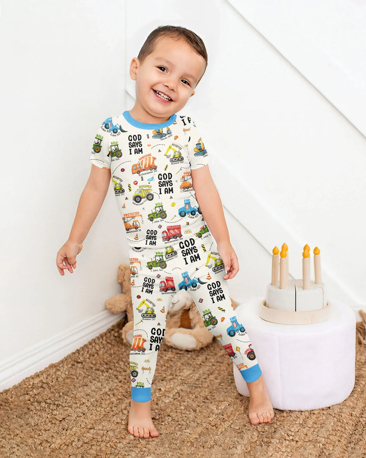 Zweiteiliges, kurzärmliges Pyjama-Set mit Marienkäfern