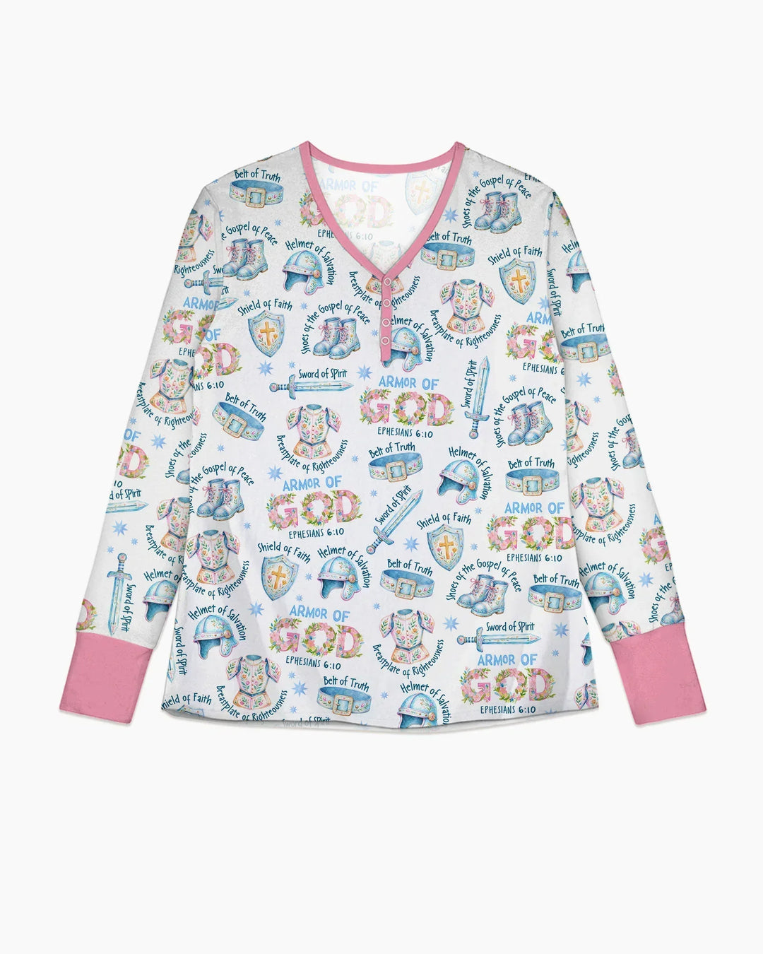 Put On The Full Armor Of God Bamboo Women Pajama Set