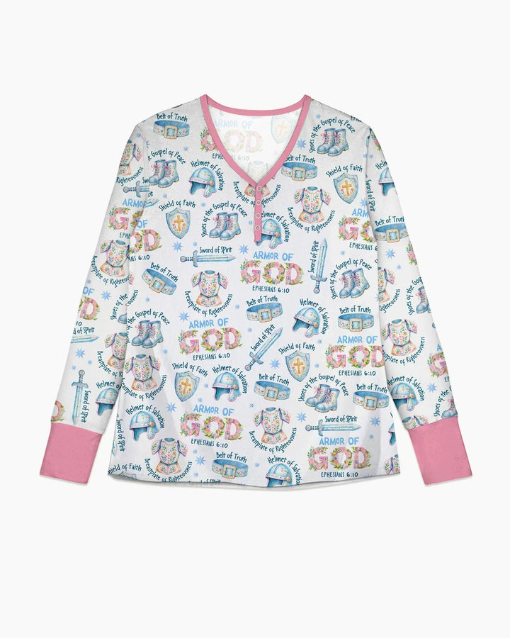 Put On The Full Armor Of God Bamboo Women Pajama Set