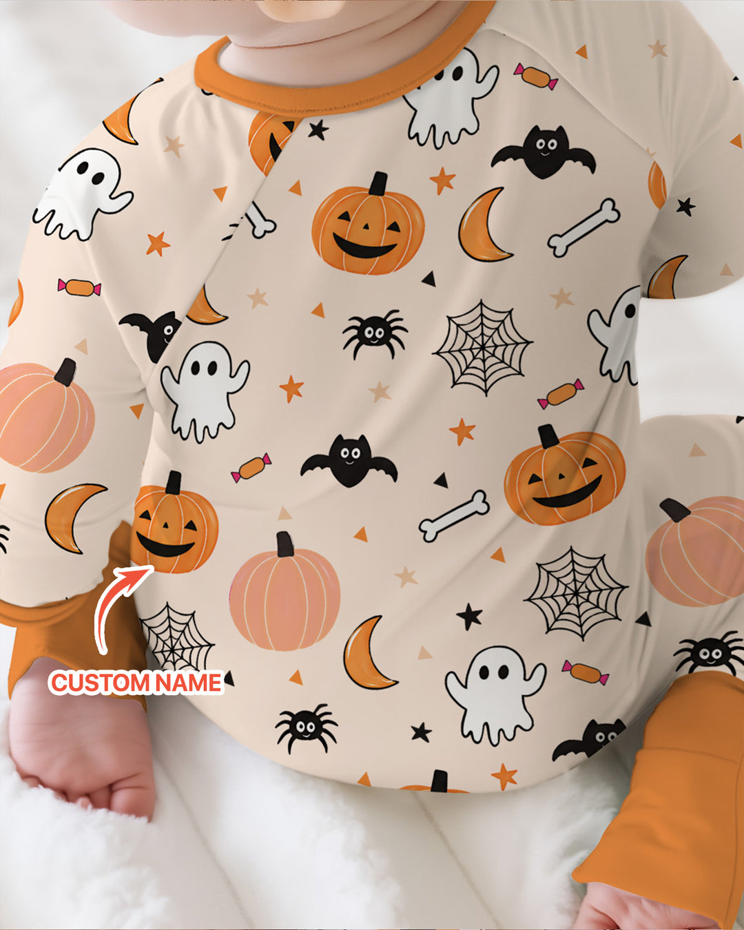 Custom Name Mommy's Lil' Boo Bamboo Convertible Zippy