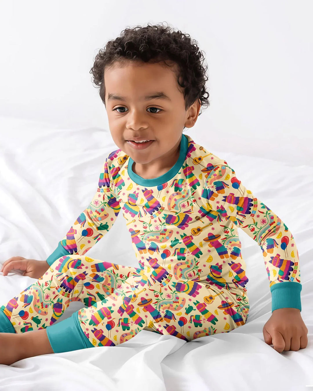 Piñata Candy Party Bamboo Two Piece Long Sleeve Pajama Set