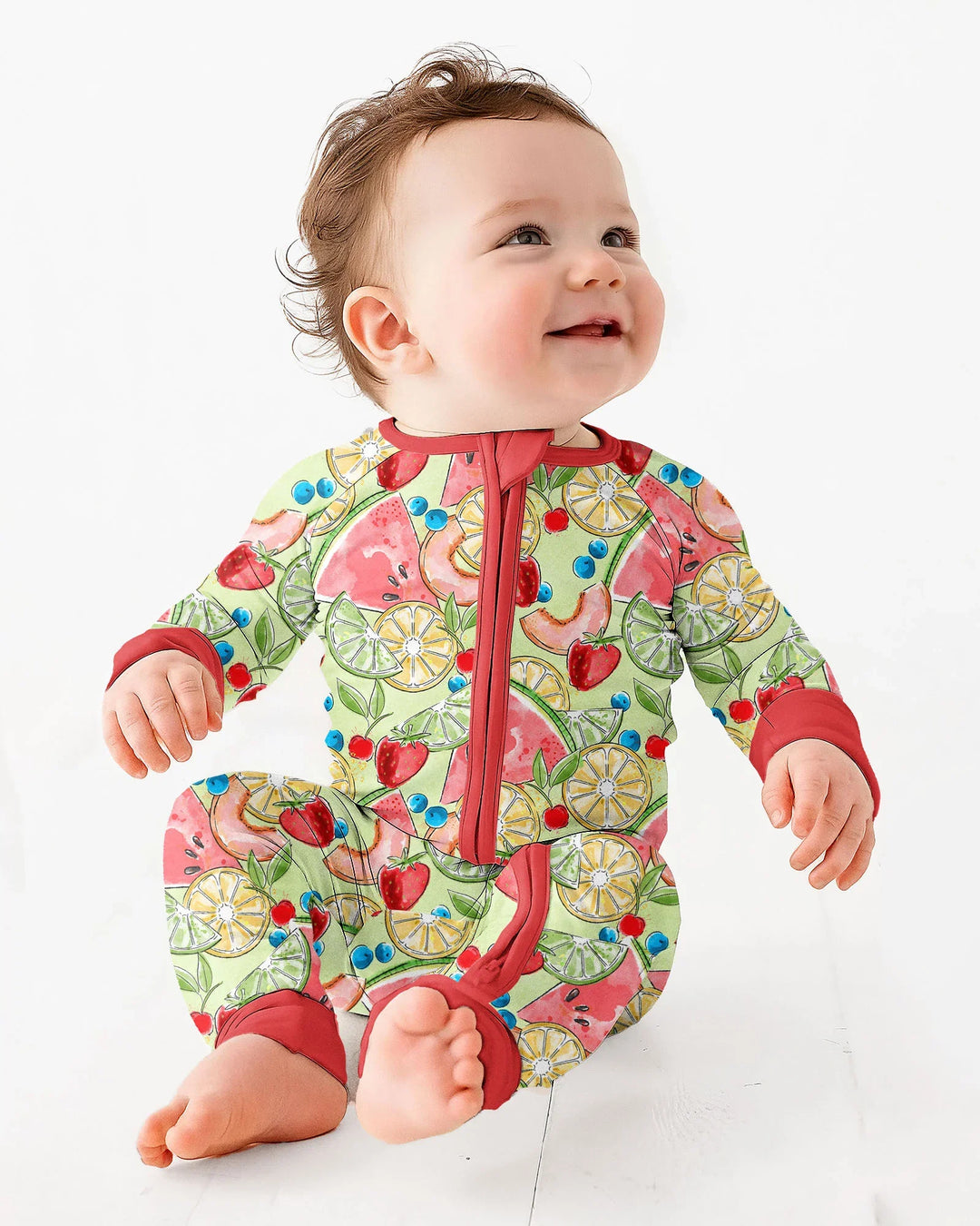 Sweet Summer Fruits Family Matching Bamboo Convertible Zippy