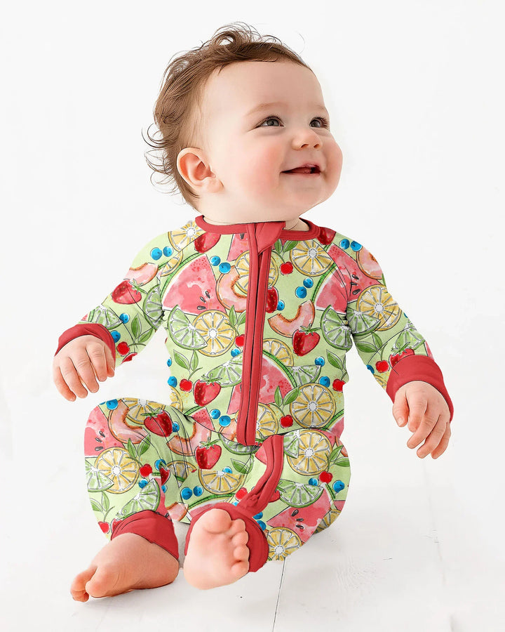 Sweet Summer Fruits Family Matching Bamboo Convertible Zippy