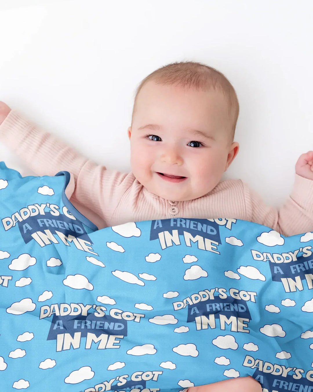 Daddy's Got A Friend In Me Bamboo Blanket