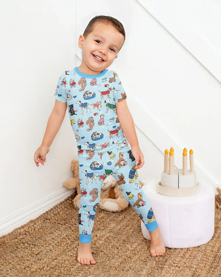 Best Bud Bark Family Matching Bamboo Two Piece Short Sleeve Pajama Set