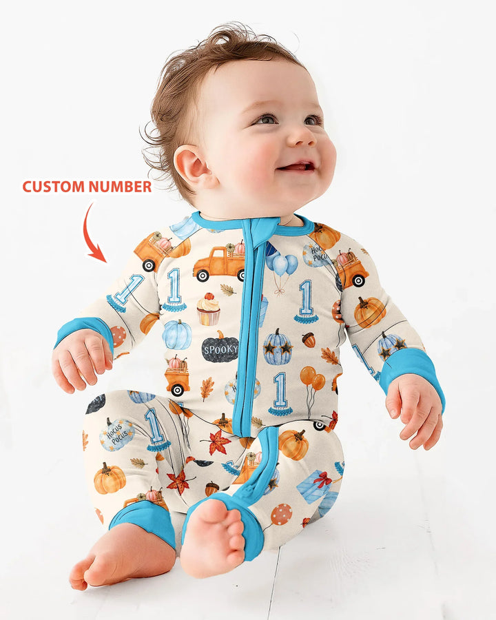 Little Pumpkin Birthday Bamboo Convertible Zippy