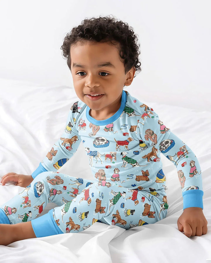Best Bud Bark Family Matching Bamboo Two Piece Long Sleeve Pajama Set