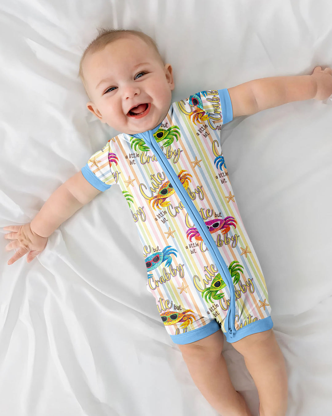 Cute But A Little Bit Crabby Bamboo Shorty Zippy