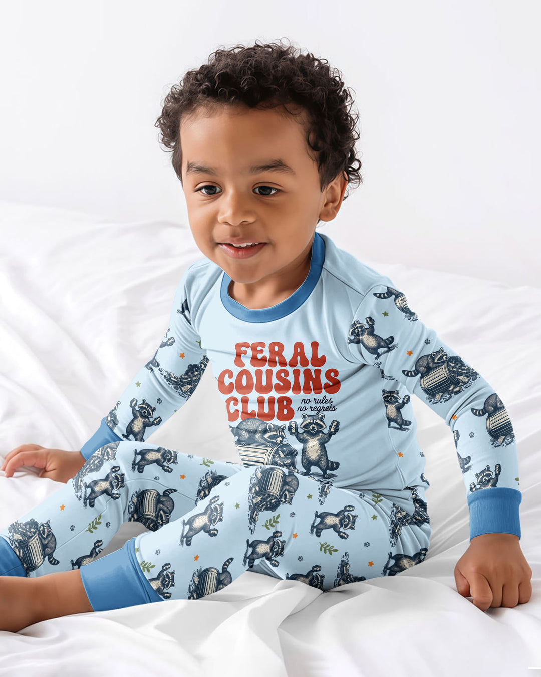 Feral Cousins Club Bamboo Two Piece Long Sleeve Pajama Set