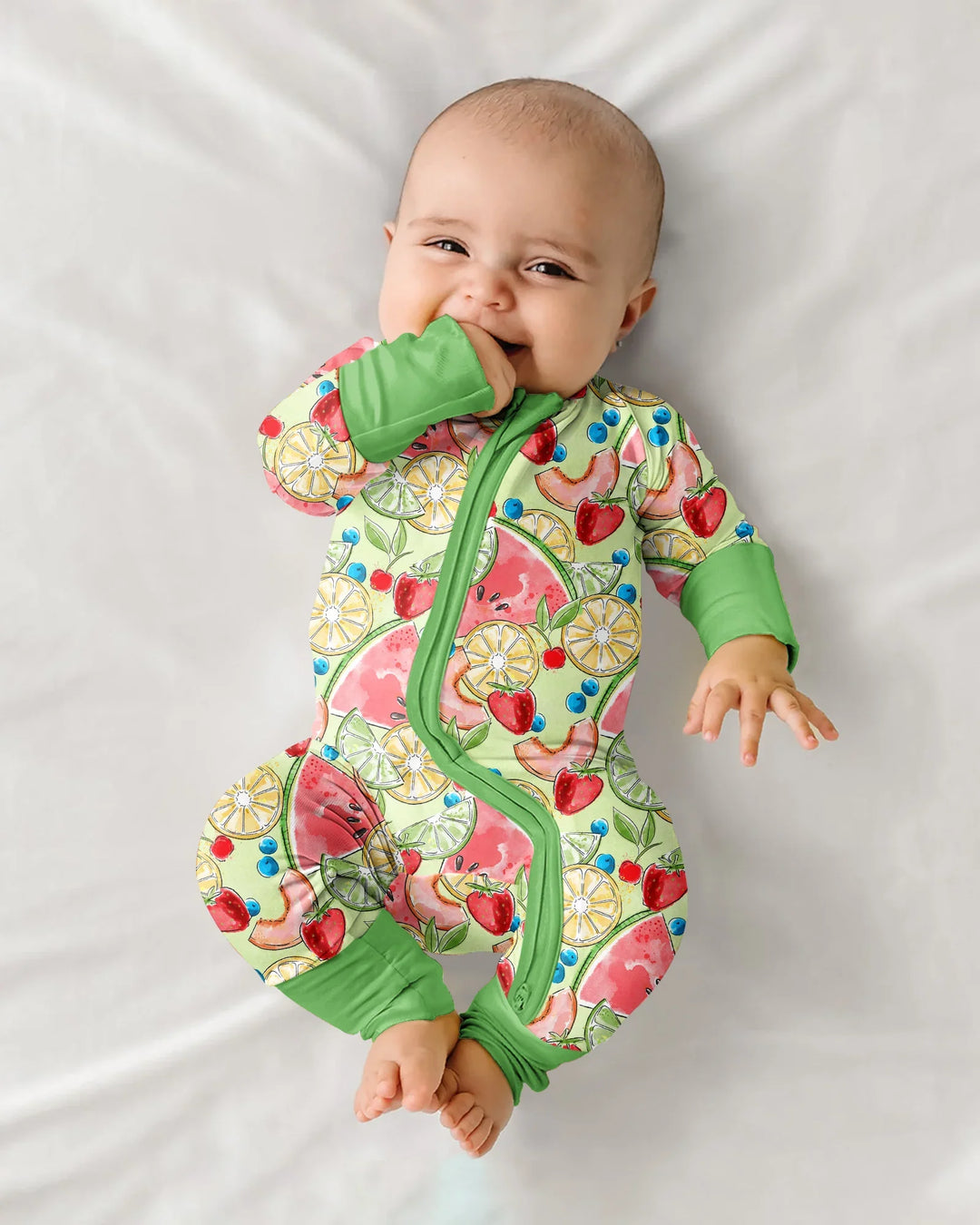 Sweet Summer Fruits Family Matching Bamboo Convertible Zippy