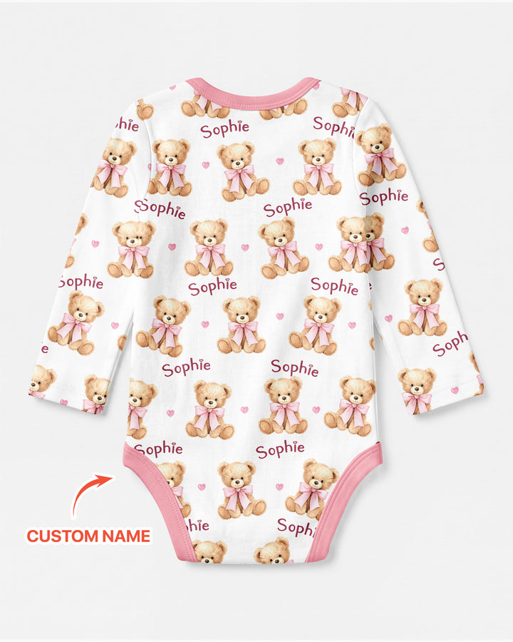 Grandma/... Loves Me Beary Much Personalized Bamboo Bodysuit