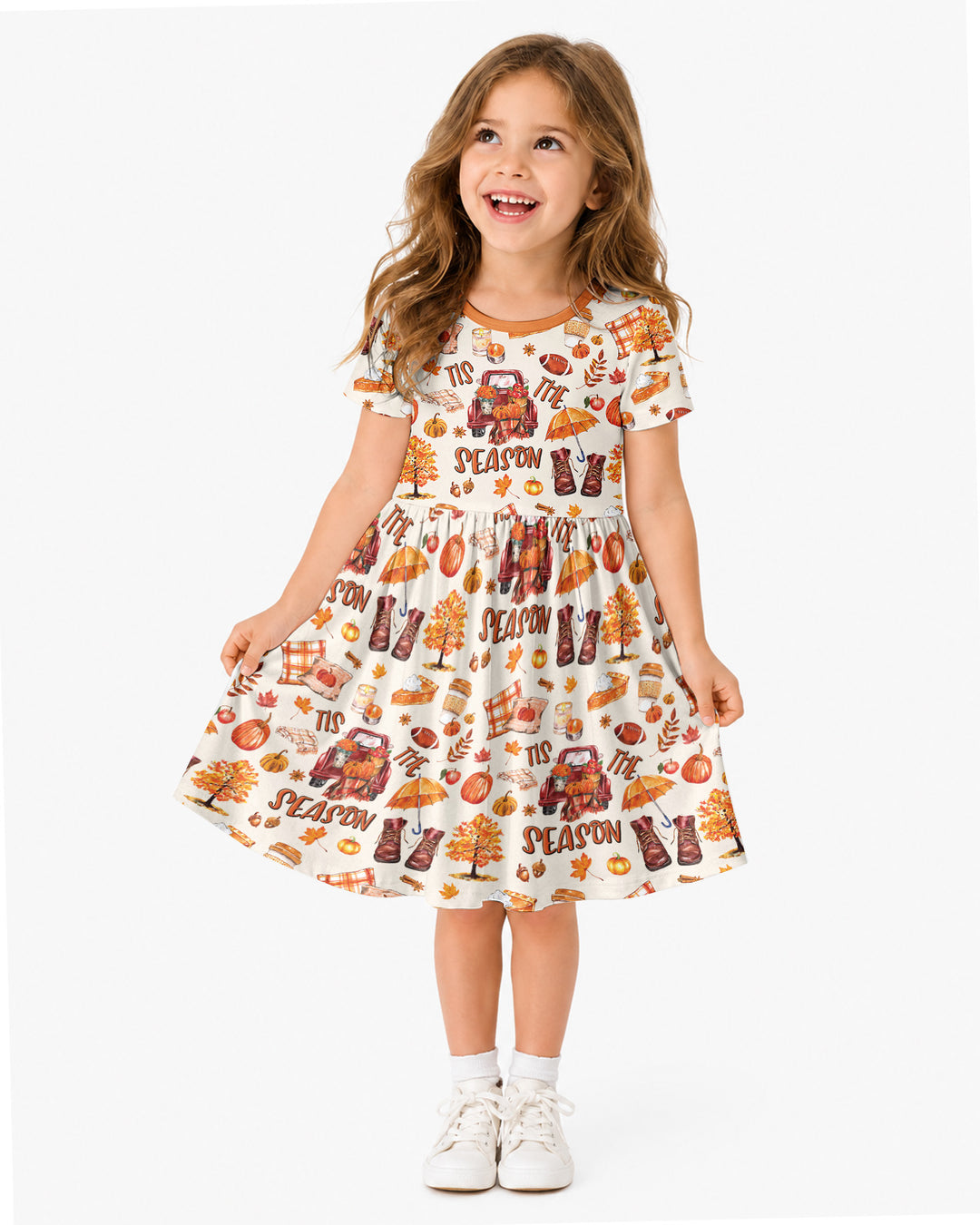 Fall Tis the Season Bamboo Twirl Dress