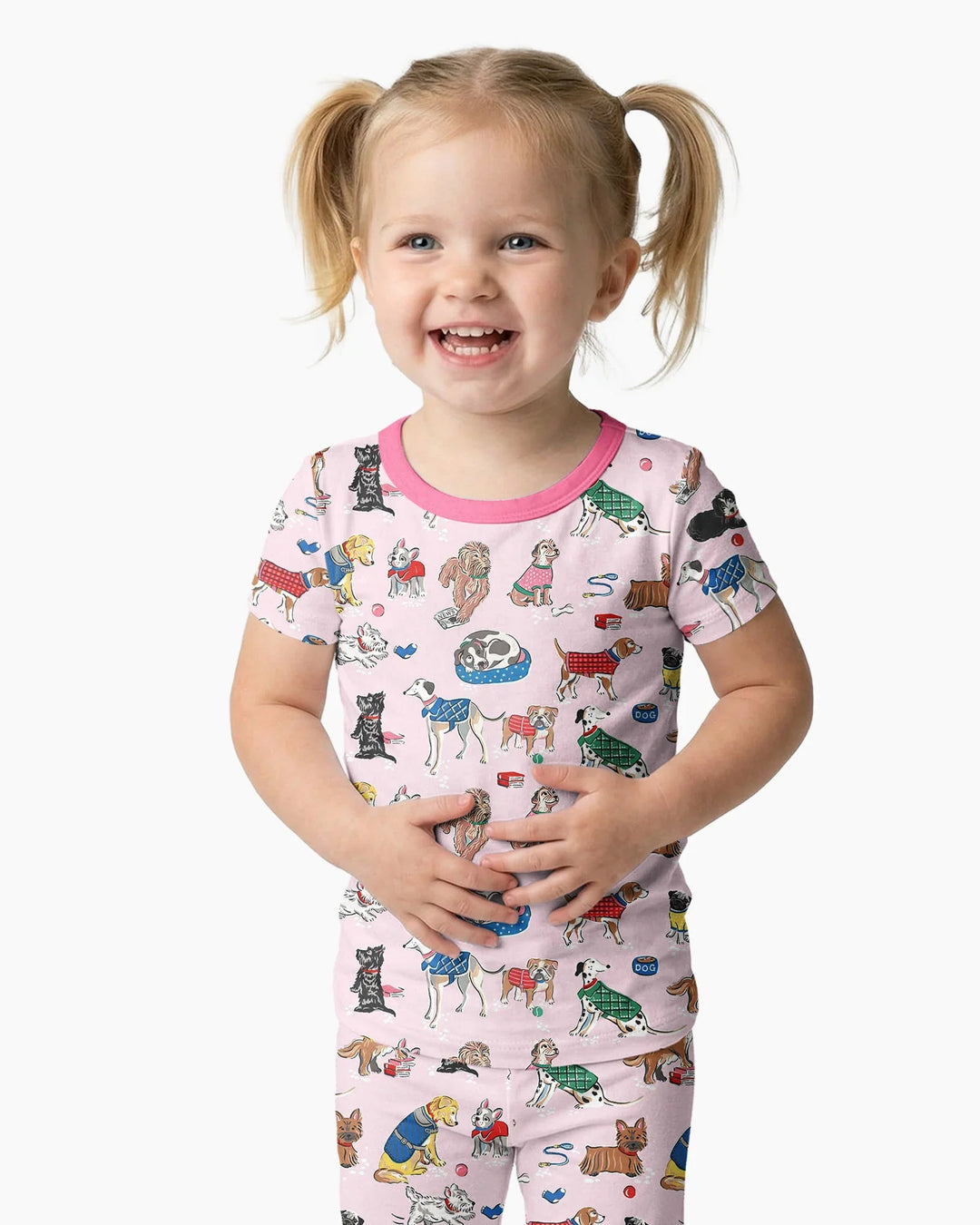Best Bud Bark Family Matching Bamboo Two Piece Short Sleeve Pajama Set