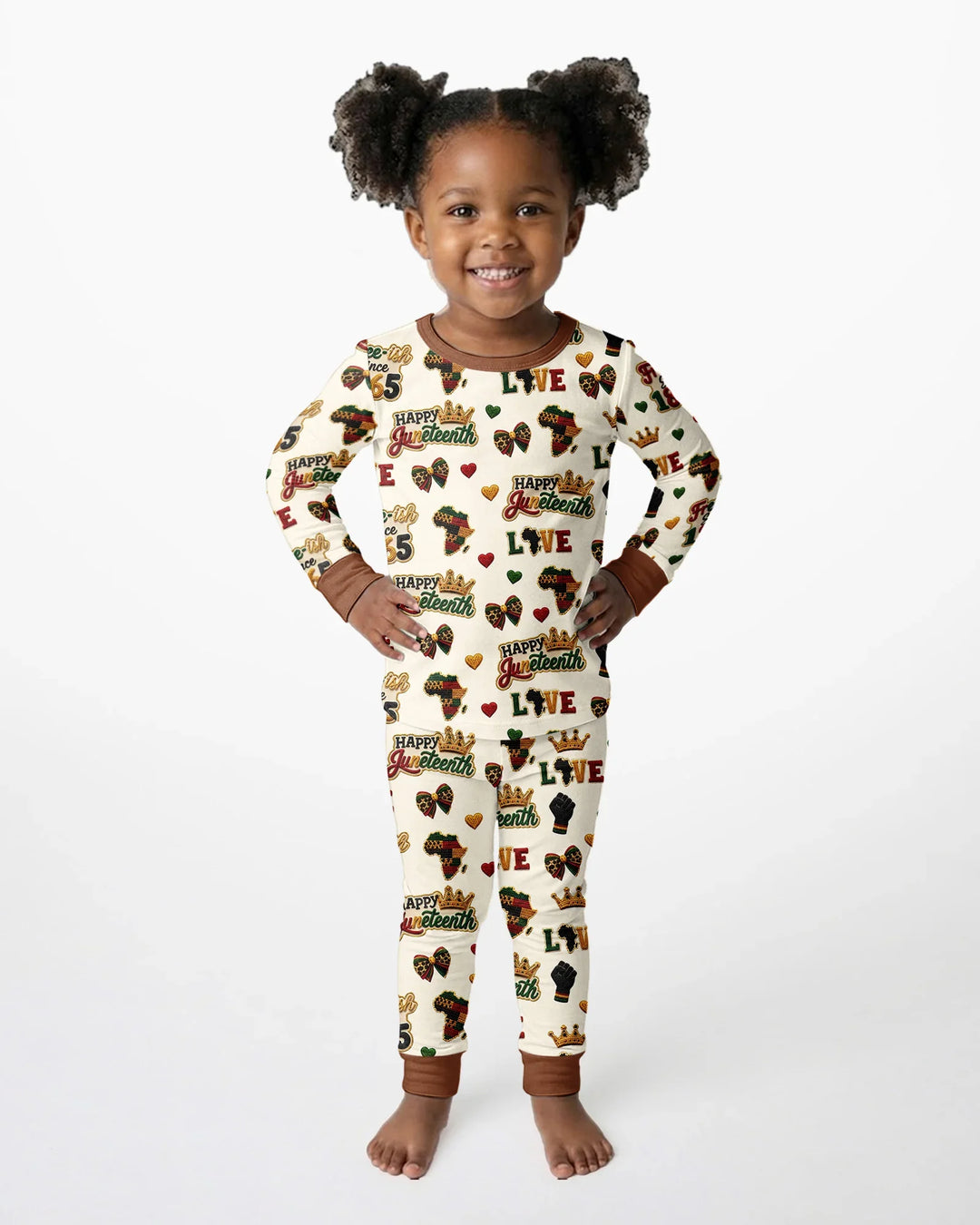 Conjunto de pijama de dos piezas de bambú de manga larga