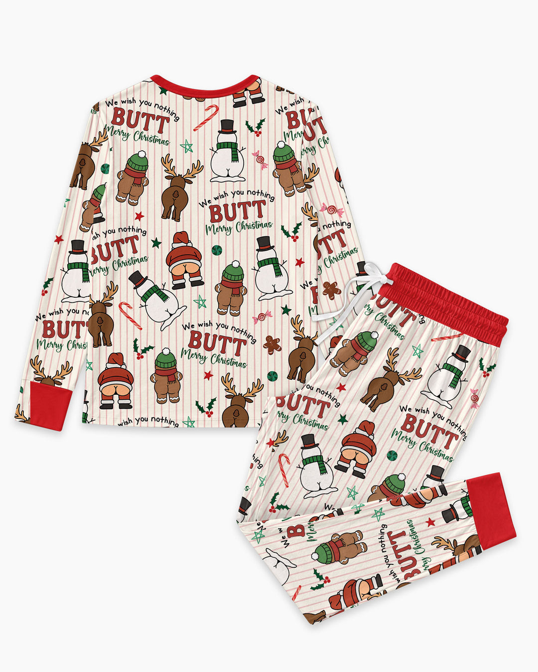 We Wish You Nothing Butt Merry Bamboo Women Pajama Set