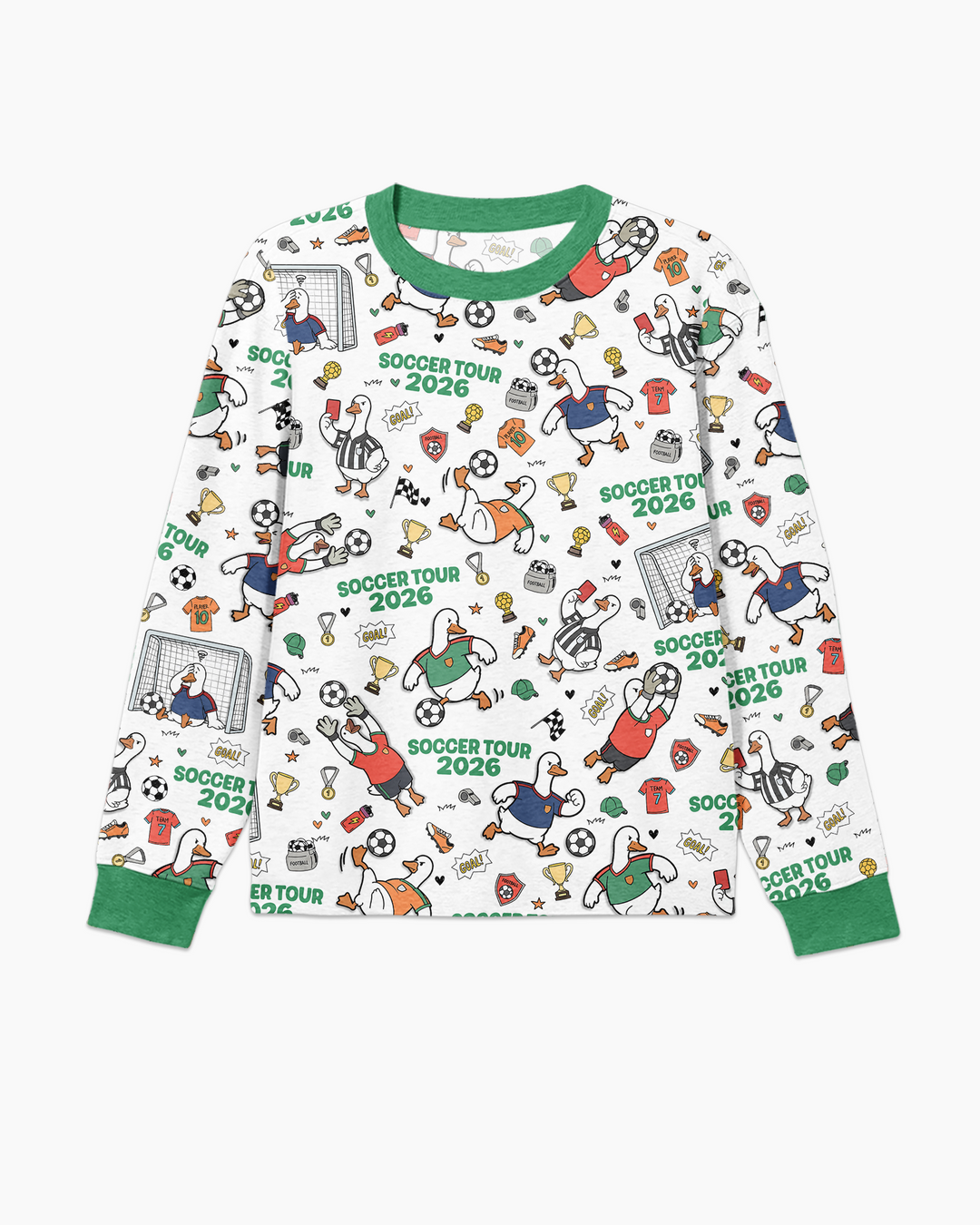 Funny Goose Soccer Tour 2026 Bamboo Men's Pajama Set