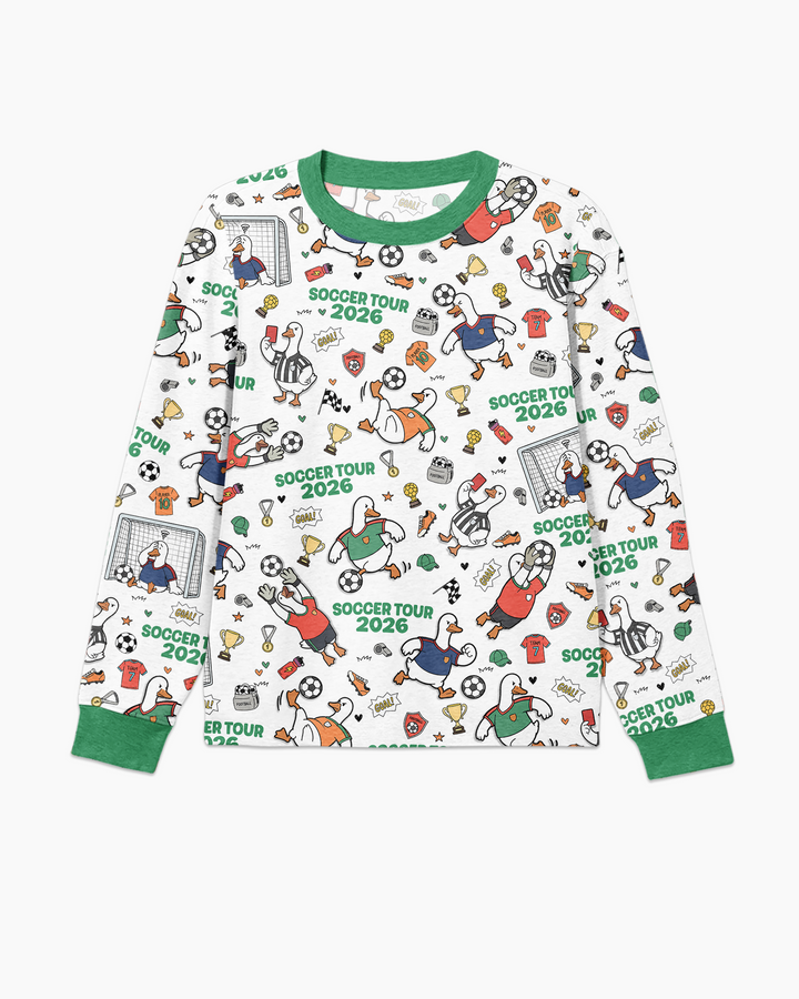 Funny Goose Soccer Tour 2026 Bamboo Men's Pajama Set