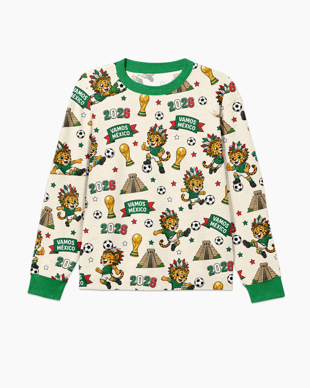 Jaguar 2026 Vamos Mexico Family Matching Bamboo Men's Pajama Set