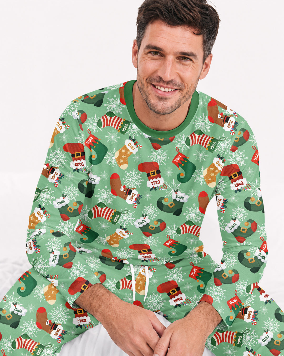 Christmas Crew Family Matching  Bamboo Men's Pajama Set