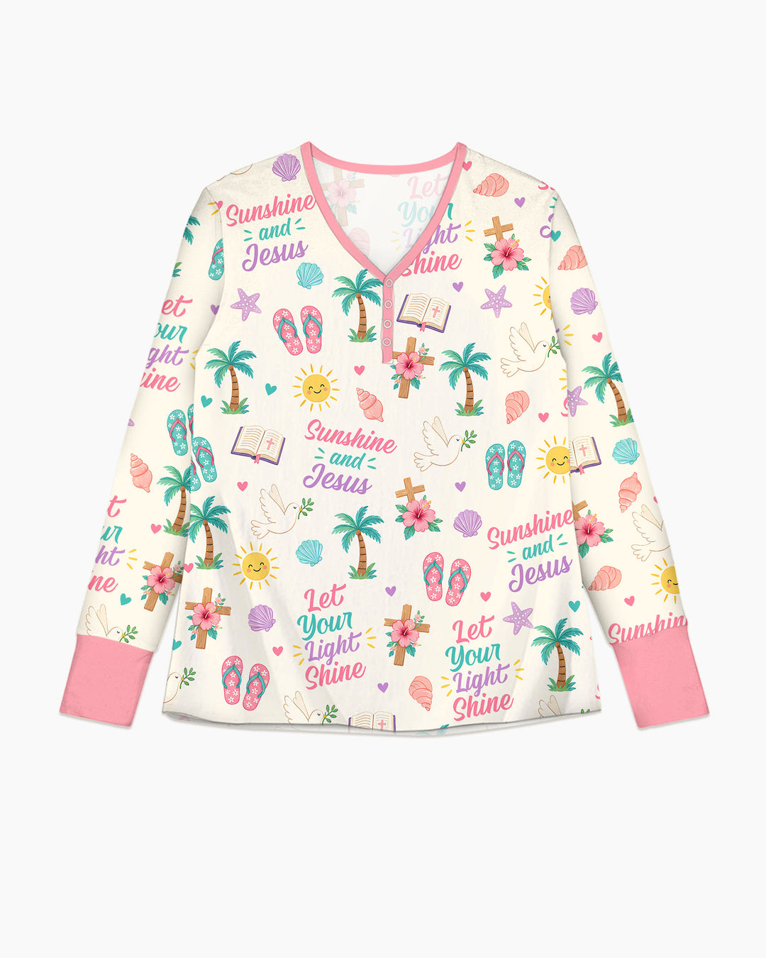 Sunshine and Jesus Summer VBS Bamboo Women Pajama Set
