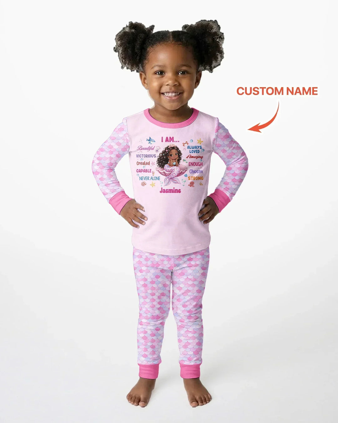 Conjunto de pijama de dos piezas de bambú con mangas largas, plantilla PERSONALIZADA