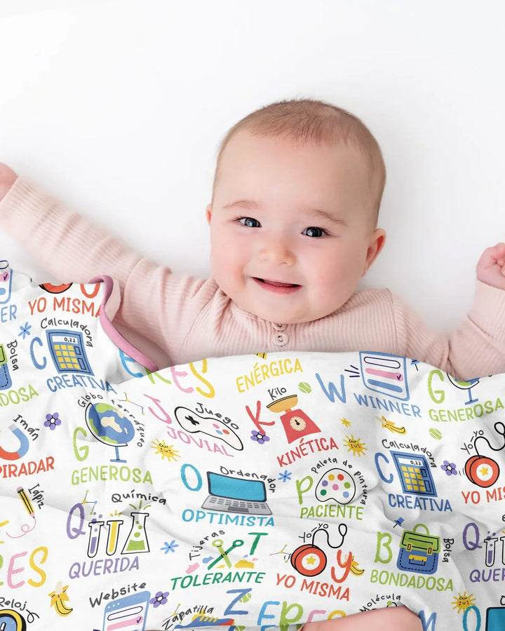 You Are Spanish Alphabet Version Bamboo Blanket
