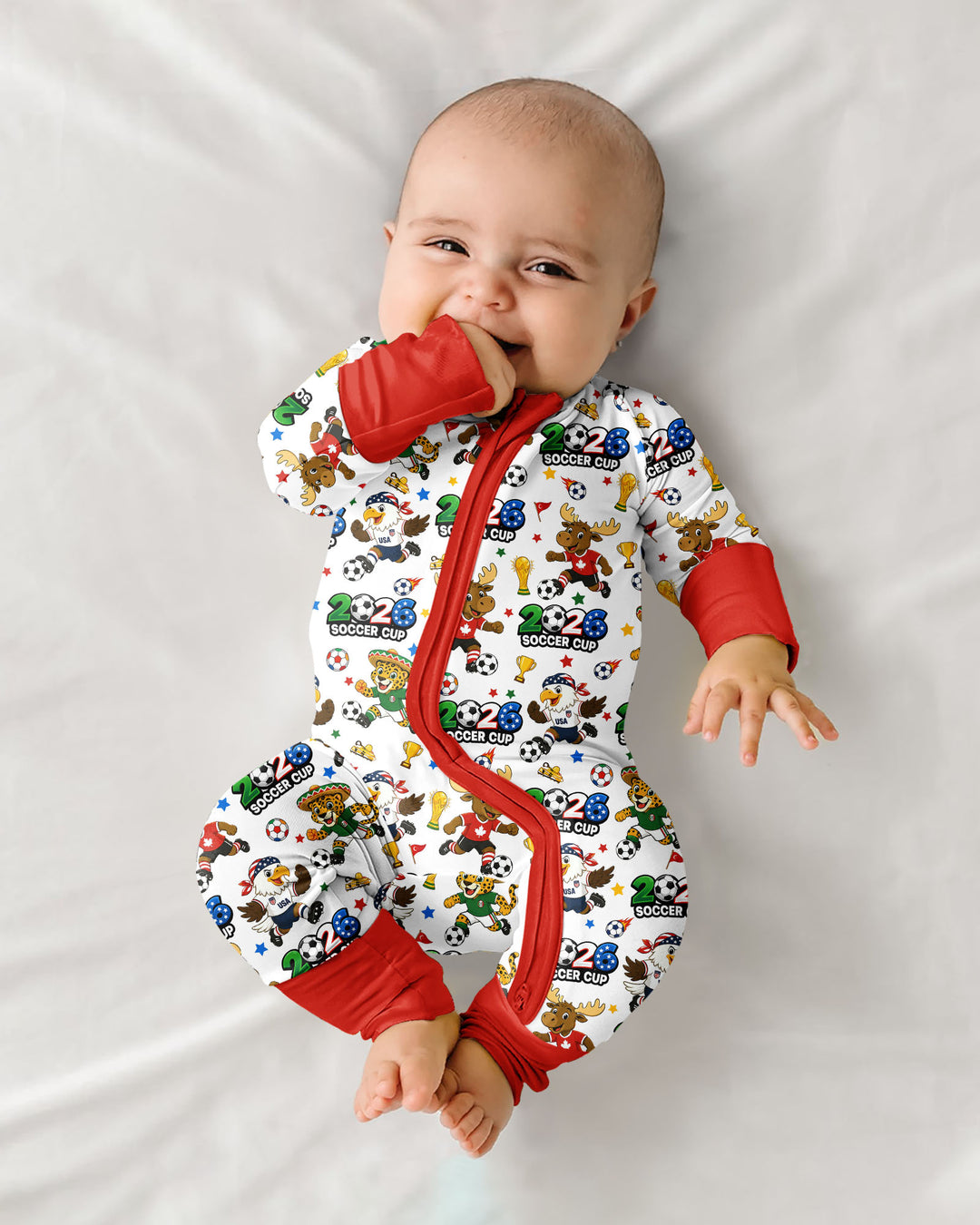 Soccer Cup Cute Mascots Bamboo Convertible Zippy