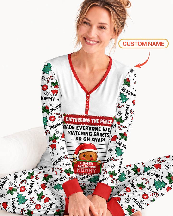 Funny Christmas Family Matching Bamboo Women Pajama Set