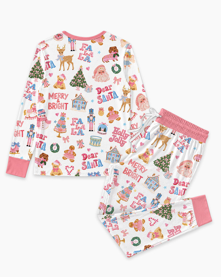 Falala Christmas Bamboo Women Pajama Set
