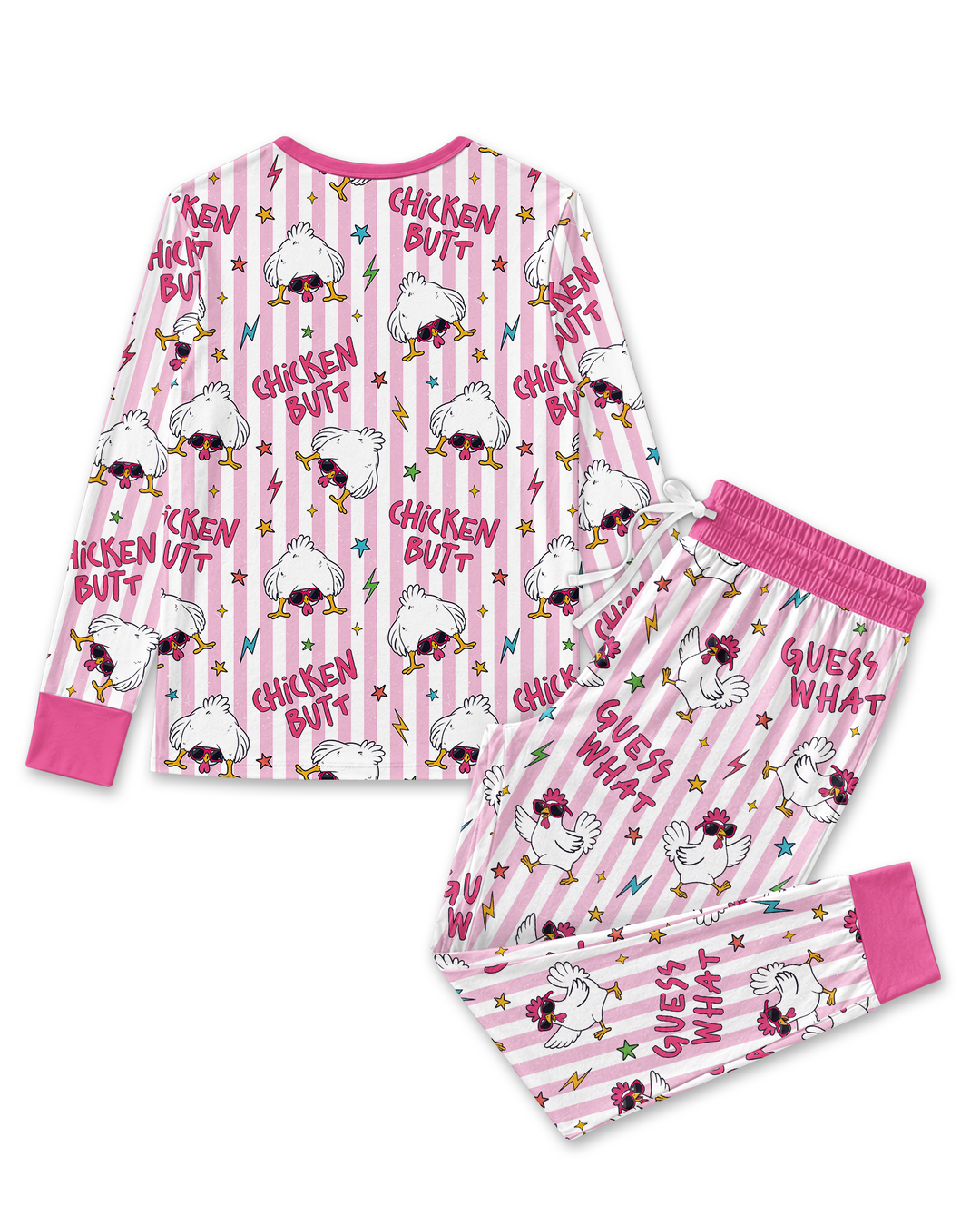 Guess What? Chicken Butt! Bamboo Women Pajama Set